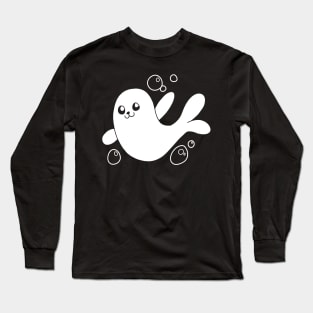 Friendly Seal Says Hi Long Sleeve T-Shirt